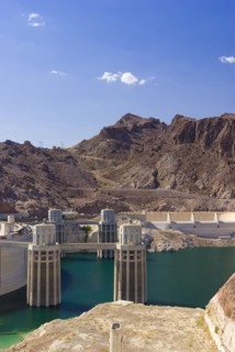 View of Lake Mead created by the Hoover Dam
