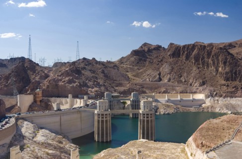 View of Lake Mead created by the Hoover Dam