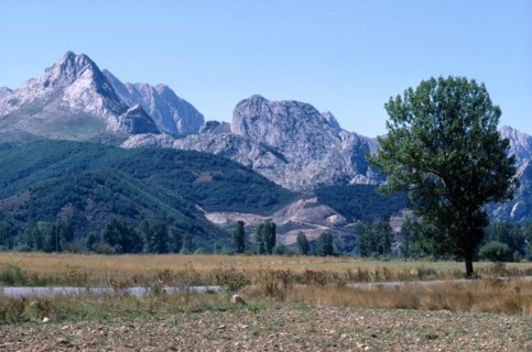 typical moutain scenery near the Picos de Europa.