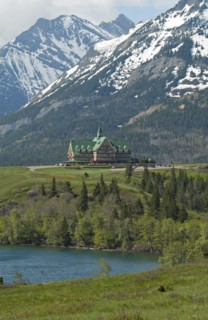 Prince of Wales Hotel at Waterton Lakes National Park a UNESCO World Heritage Site Built of wood in 1927 by the American Great Northern Railway the hotel is a National Historic Site of Canada