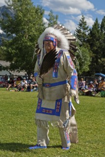 Buckskin Dance at the Blackfoot Arts & Heritage Festival Pow Wow organized by Parks Canada and the Blackfoot Canadian Cultural Society This dance is only for Blackfoot Chiefs and Elders and is a slow ...