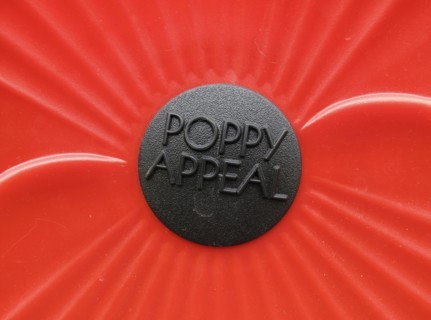 Detail of Poppy Appeal display.