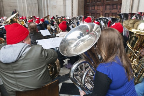 St Pauls Cathedral Tuba Carols an annual Christmas charitable musical performance.