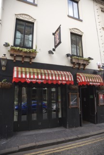 Cathedral Quarter The Spaniard bar in Skipper Street.