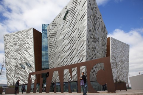 Titanic Quarter Visitor centre designed by Civic Arts & Eric R Kuhne.