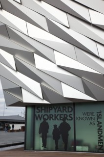 Titanic Quarter Visitor centre designed by Civic Arts & Eric R Kuhne.