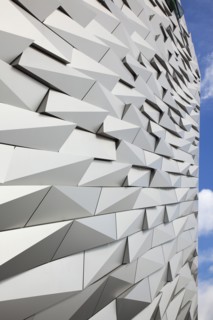 Titanic Quarter Visitor centre designed by Civic Arts & Eric R Kuhne.