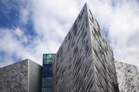 Titanic Quarter Visitor centre designed by Civic Arts & Eric R Kuhne.