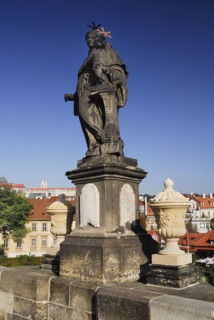Charles Bridge Statue of St Anthony of Padua.