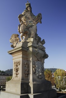 Charles Bridge Statue of St Ludmila.