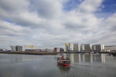 Titanic Quarter Visitor centre designed by Civic Arts & Eric R Kuhne