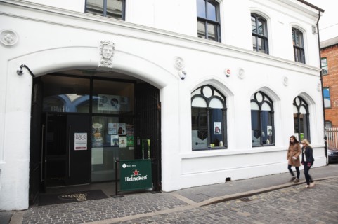 Cathedral Quarter The Black Box music venue in Hill Street.