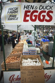 St Georges Market stall selling Hen
