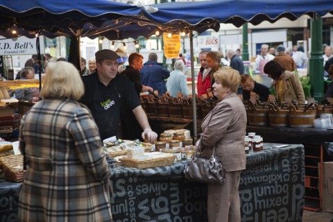 St Georges Market stall selling