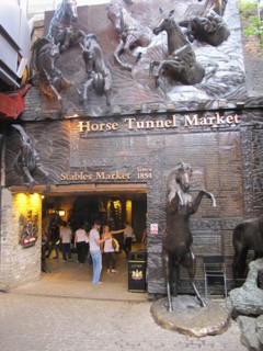 Camden Lock Entrance to The Market Stables at Camden Lock.