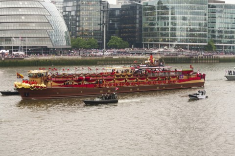 Thames Diamond Jubilee Pageant London UK