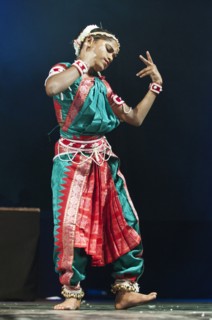 The Gotipuas from Orissa interpret the traditional Gotipuan dance in which young boys danced dressed as females.