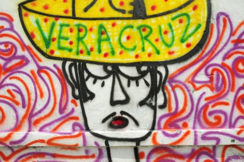 Mexico, Veracruz, Street art detail. Photo : Nick Bonetti