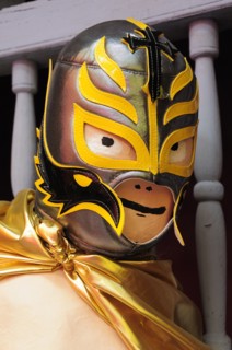 Mexico, Bajio, Queretaro, Lucha libre or wrestling mask. Photo : Nick Bonetti
