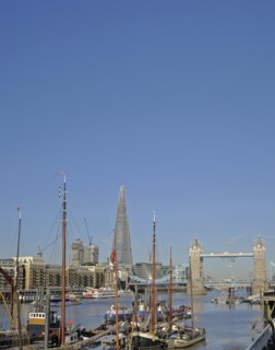 Tower Bridge and The Shard River Thames London England