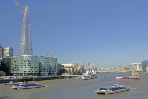 The Shard and River Thames London England