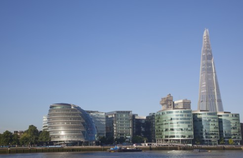England, London, Southwark southbank The Shard skyscraper designed by Renzo Piano in the citys