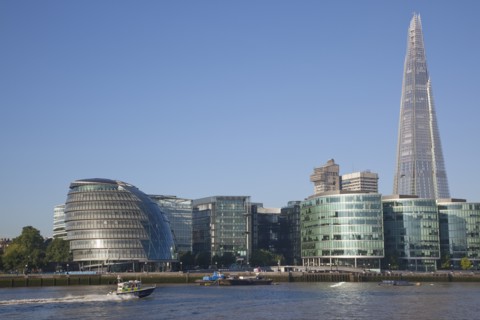 England, London, Southwark southbank The Shard skyscraper designed by Renzo Piano in the citys