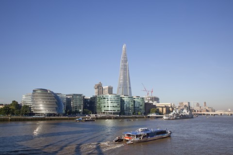 England, London, Southwark southbank The Shard skyscraper designed by Renzo Piano in the citys