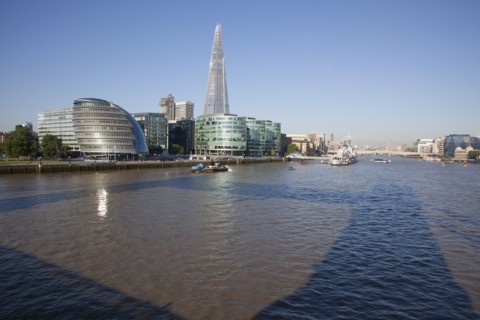 England, London, Southwark southbank The Shard skyscraper designed by Renzo Piano in the citys