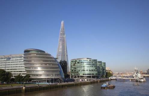 England, London, Southwark southbank The Shard skyscraper designed by Renzo Piano in the citys