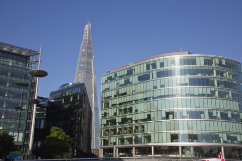 England, London, Southwark southbank The Shard skyscraper designed by Renzo Piano in the citys