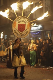 Tthe annual bonfire night parade held in Lewes, East Sussex. The festival celebrates 17 protestant martyrs killed in the 1500's