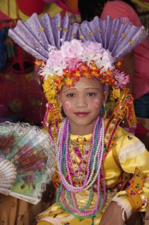 Thailand, Chiang Mai, Poi Sang Long is the ordination ceremony for Shan boys to become novice
