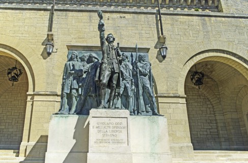Republic of San Marino, San Marino City, Girolamd Gozi Statue. 
Photo Brian Gibbs / Eye Ubiquitous