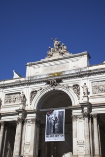 Italy, Lazio, Rome, Palazzo delle Esposizioni facade designed by Pio Piacentini . 
Photo Stephen