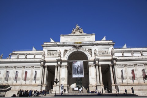 Italy, Lazio, Rome, Palazzo delle Esposizioni facade designed by Pio Piacentini. 
Photo Stephen