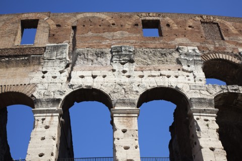 Italy, Lazio, Rome, View of the the ancient Roman Coliseum ruins. 
Photo Stephen Rafferty / Eye