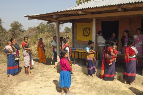 Bangladesh, Chittagong Division, Rangamati, United Nations Mother and Child health clinic in Chakma