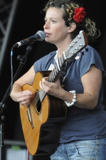 Music, Strings, Guitars, Singer songwriter Kate Rusby performing at Guilfest 2011.