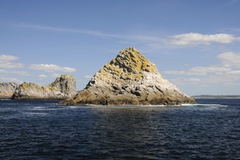 France, Brittany, Pointe de Pen-Hir, Les Tas de Pois, Pile of Peas, islets off the Pointe de