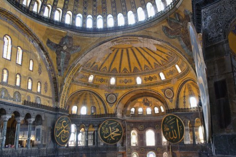 Turkey, Istanbul, Fatih, Sultanahmet, Haghia Sofia interior. 
Photo Stephen Rafferty