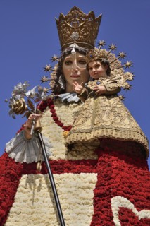 Spain, Valencia Province, Valencia, Statue of Virgen de los Desamparados, Our Lady of the Forsaken,