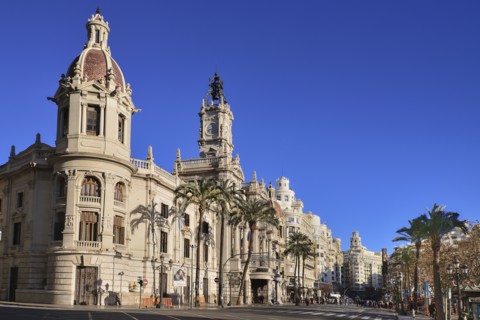 Spain, Valencia Province, Valencia, Spain, Valencia Province, Valencia, Plaza de Ayuntamiento, Casa