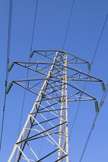 Environment, Power, Electricity, Pylons in the Hampshire countryside, England. 
Photo Bennett Dean