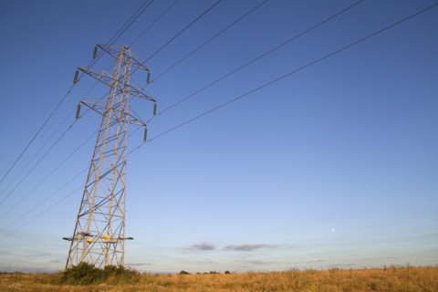 Environment, Power, Electricity, Pylons in the Hampshire countryside, England. 
Photo Bennett Dean