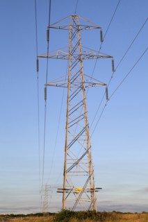 Environment, Power, Electricity, Pylons in the Hampshire countryside, England. 
Photo Bennett Dean