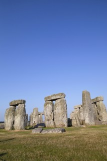 England, Wiltshire, Stonehenge, Prehistoric ring of standing stones. 
Photo Bennett Dean