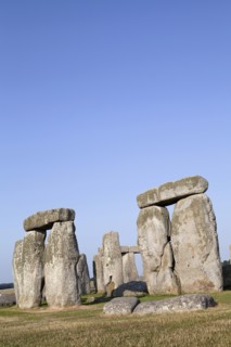 England, Wiltshire, Stonehenge, Prehistoric ring of standing stones. 
Photo Bennett Dean