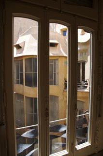 Spain, Catalonia, Barcelona, La Pedrera or Casa Mila on Passeig de Gracia, designed by Antoni