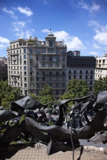 Spain, Catalonia, Barcelona, La Pedrera or Casa Mila on Passeig de Gracia, designed by Antoni
